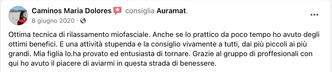 auramat recensione facebook